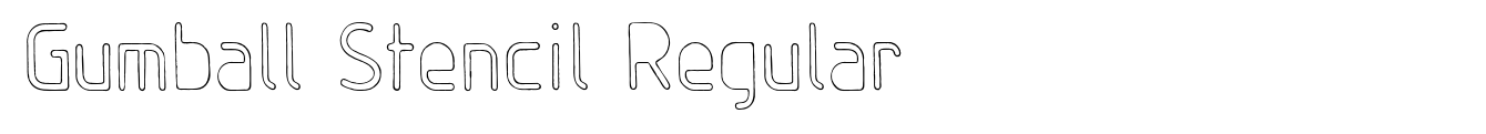 Gumball Stencil Regular